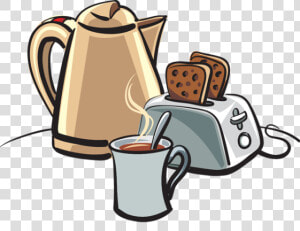 Transparent Eat Breakfast Clipart   Coffee And Toast Clipart  HD Png Download