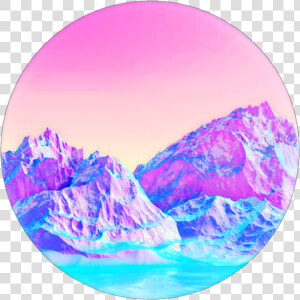 Mountains Vaporwave   Png Download  Transparent Png