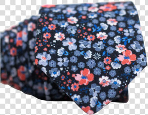 Orange Blue And Grey Floral Necktie   Patchwork  HD Png Download