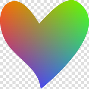 Rainbow Heart Png   Heart Shape With Clear Background  Transparent Png