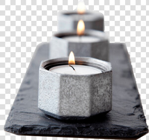 Slate Candle Holder Rectangular Shape Flat Surface   Flame  HD Png Download