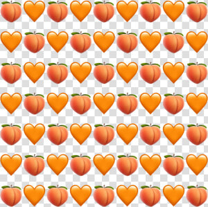  interesting  peach  heart  hearts  orange  fruits  HD Png Download