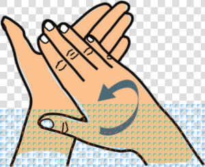 Rub Hands Palm To Palm  HD Png Download