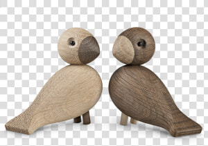 Lovebirds Oak Smoked Oak 1 Pair   Kay Bojesen  HD Png Download