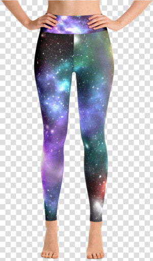Galaxy High Waist Yoga Pants Leggings Pastel Goth Nu   Cat Yoga Pants  HD Png Download