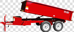 Equipment Trailer Hydraulic Dump Deck Over Wheel   Trailer  HD Png Download