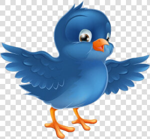 Blue Bird Clipart Image   Imagenes De Pajaritos Animados  HD Png Download