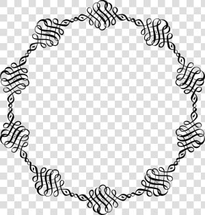 Abstract Line Art Flourish Frame Clip Arts   Transparent Background Png Fancy Border  Png Download