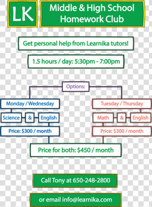 High School Homework Club  HD Png Download
