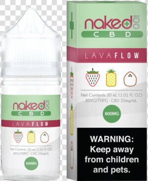 Naked100 Cbd Lava Flow 600mg 30ml   Naked Cbd Lava Flow  HD Png Download