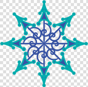 Copos De Nieve Tipo Mandalas   Circle  HD Png Download