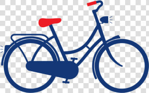 Bike Clipart Bike Dutch   Red City Bike  HD Png Download