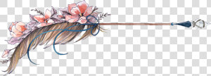 Bohemian Arrow With Flowers  HD Png Download