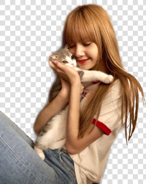  blackpink  lisa  freetoedit   Lisa Manoban And Leo  HD Png Download