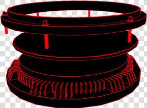 Red Explode   Circle  HD Png Download