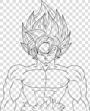 Dragon Ball Z Ultra Instinct Coloring Pages With Black   Ultra Instinct Goku Coloring Pages  HD Png Download