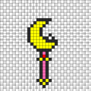 Sailor Moon Crecent Wand Perler Bead Pattern   Bead   Perler Bead Sailor Moon  HD Png Download