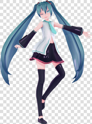 Mmd Model Dl Sour Miku Default Edit By Paprika1423   Cartoon  HD Png Download