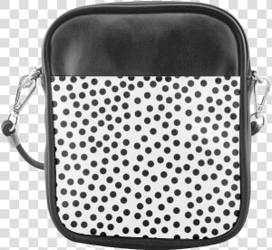 Black Polka Dot Design Sling Bag   Hd Dots Png  Transparent Png