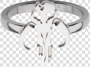 Mandalorian Symbol Cut Out Petite Ring   Ring  HD Png Download