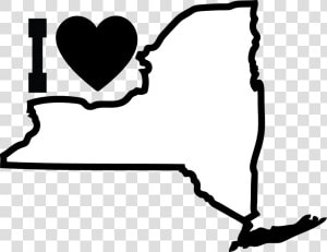 Images For Black Heart Outlines   New York Colony Outline  HD Png Download