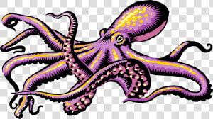 Transparent Kraken Clipart   Octopus Chinese Art  HD Png Download