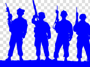 Army Clipart Silhouette   Soldiers Clip Art  HD Png Download