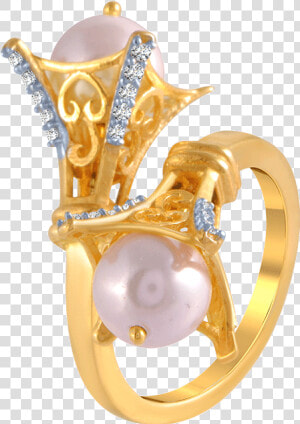 10kt Yellow Gold And American Diamond Ring For Women   Pendant  HD Png Download