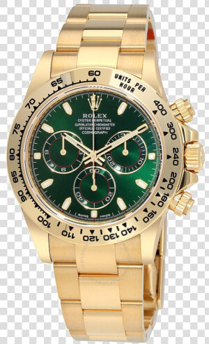 Rolex Png Page   Rolex Daytona Gold Green Dial  Transparent Png