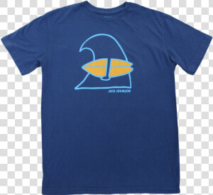 Unisex Navy Wave Tee   Jack Johnson Blue Shirt  HD Png Download