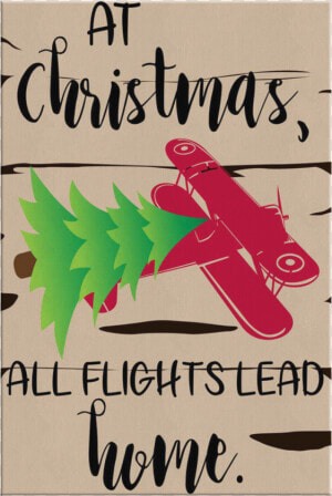 At Christmas  All Flights Lead Home   Poster  HD Png Download