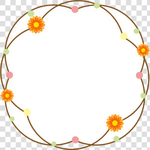 Floral Border Cartoon Cute Fresh Png And Psd Clipart   Circle  Transparent Png