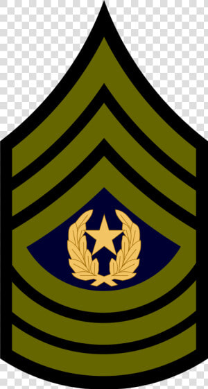 Com Military Rank Insignia Sergeant Subdued   Army Master Sergeant Insignia  HD Png Download
