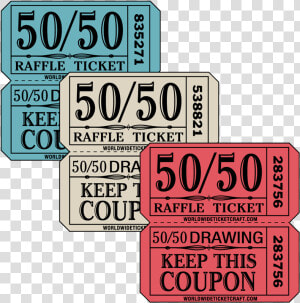 50 50 Raffle Ticket  HD Png Download