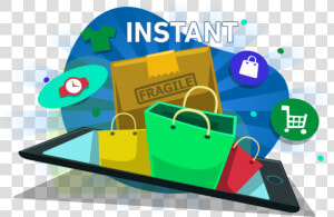 Instant Delivery Service   Instant Courier Delivery   Graphic Design  HD Png Download