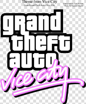 Theme From Vice City Sheet Music Composed By Composed   Gta Vice City  HD Png Download