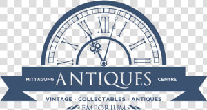Mittagong Antique Centre   Fancy Clock Black And White  HD Png Download