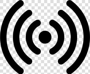 Ios Glyph Icon   Transparent Radio Waves Png  Png Download