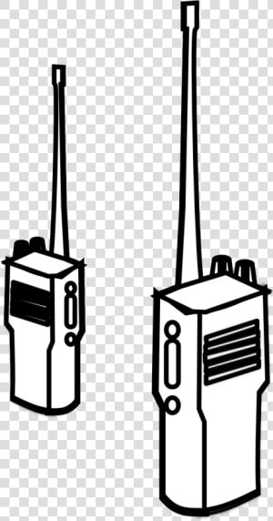 Smart Phone Clip Art   Walkie Talkie Black And White  HD Png Download