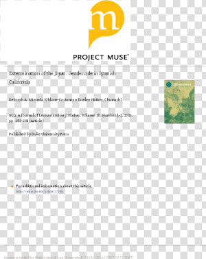 Project Muse  HD Png Download