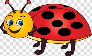 Ladybug Vector   Yellow And Red Ladybug Clipart  HD Png Download
