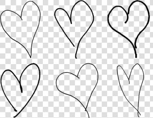 Digital Valentine Hearts Collage Sheet Downloads   Transparent Background Hand Drawn Heart Png  Png Download