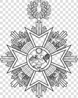 Sikatuna Schematic   Insignia National Artist Philippine Medallion Drawing  HD Png Download