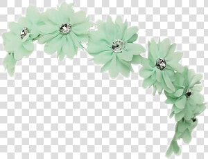 Aqua Mint Flowers Png   Green Flower Crown Png  Transparent Png