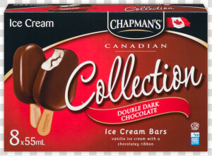 Chapman S Canadian Collection Double Dark Chocolate   Chapman Ice Cream Dark Chocolate  HD Png Download
