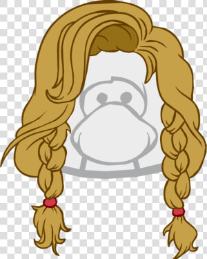 The Strawberry Braid   Club Penguin Red Hair  HD Png Download