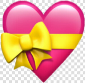  emoji  rosa  regalo  cute  whatsapp  corazon   Iphone Emoji Hearts Transparent  HD Png Download