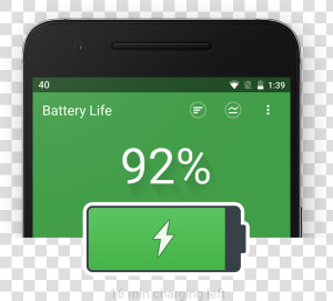 Transparent Cell Phone Icon Png Transparent   Android Phone Battery Icon  Png Download