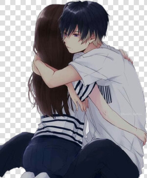  hugs  anime  couple  animecouple   Love Anime Cute Couple  HD Png Download