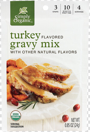 Simply Organic Turkey Gravy Mix  HD Png Download